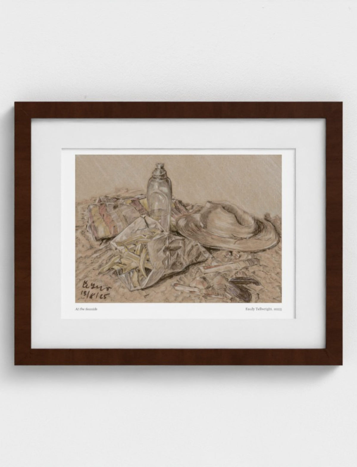 At the Seaside Framed Art Print