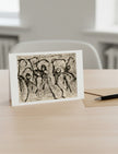 Heterodox waltz greetings card with an envelope and pen