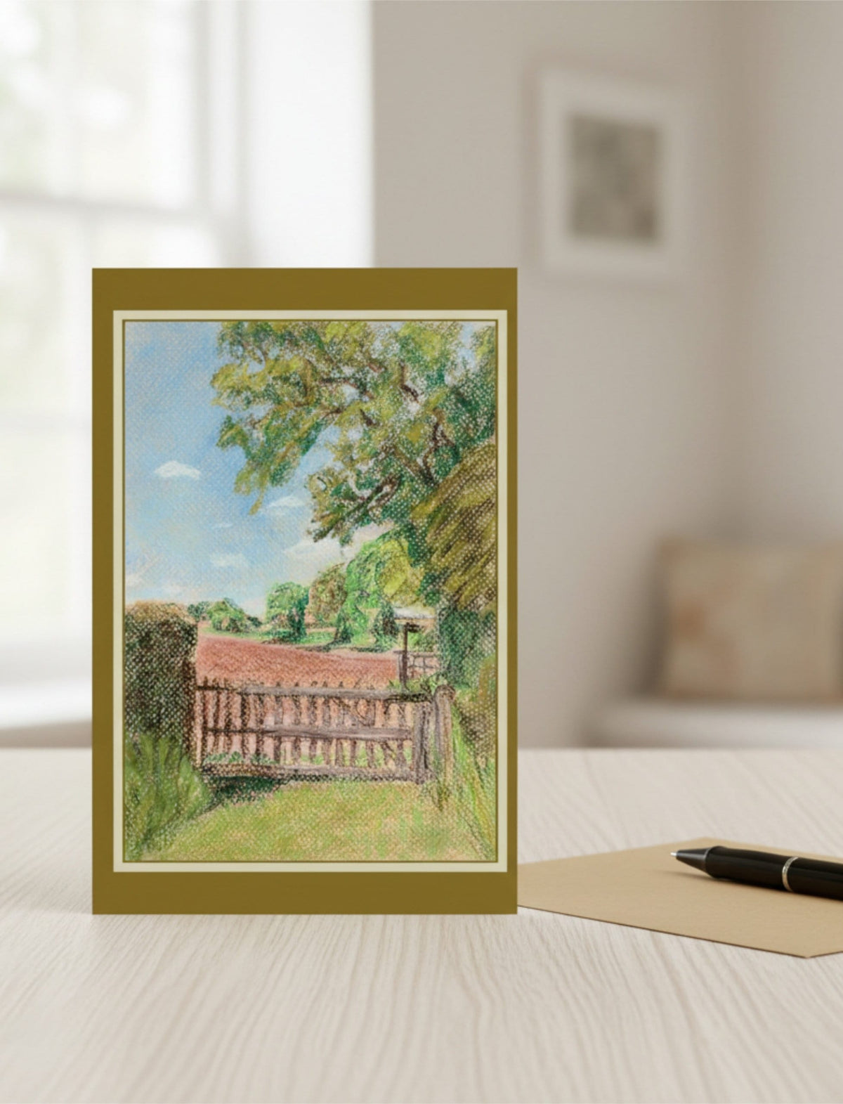 View from St Marys Kempley greetings Card