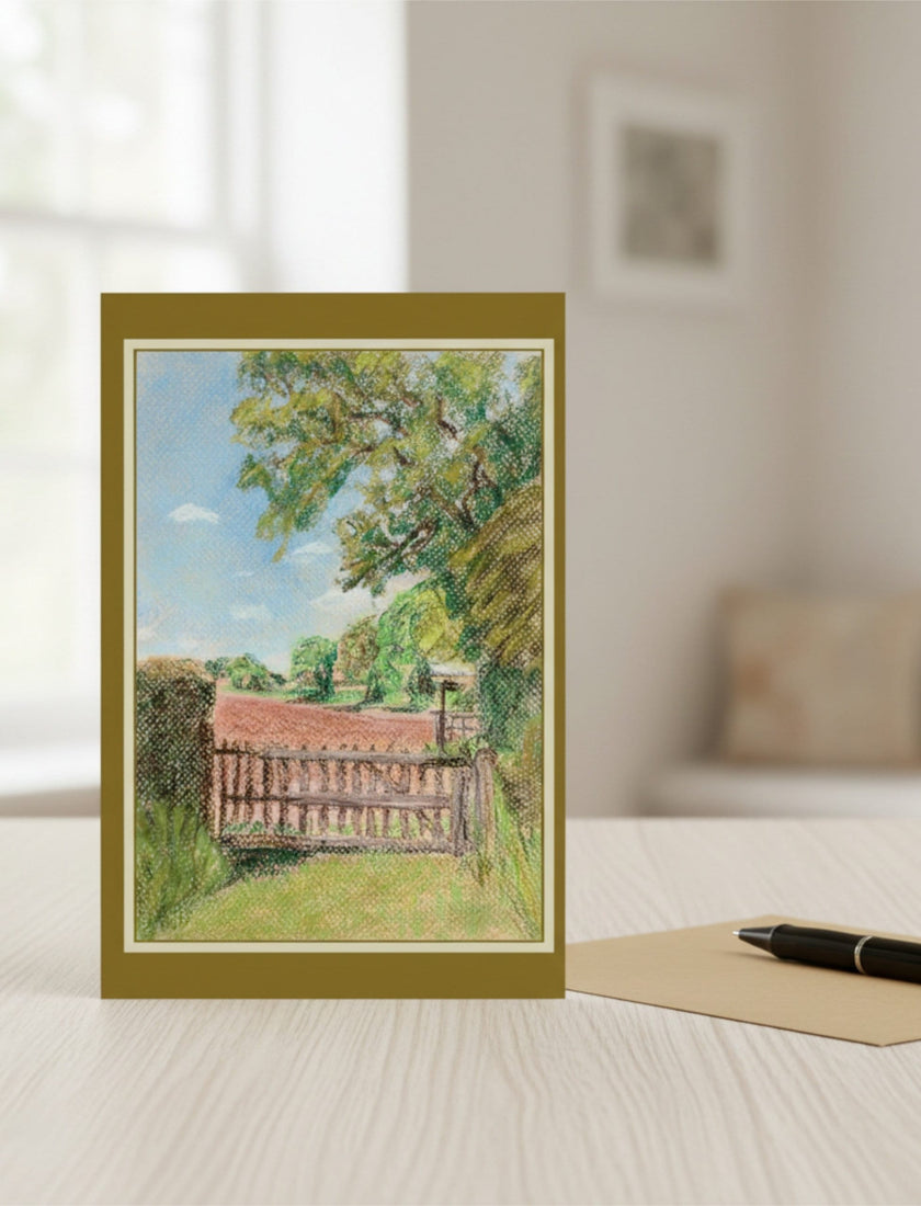 View from St Marys Kempley greetings Card