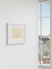 fruhling framed art print by a balcony window