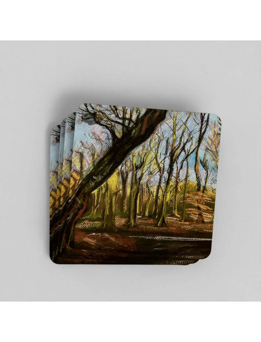 Winter Woodland Coaster, Pack of Six
