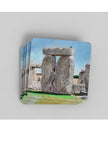 Sunny Summer at Stonehenge Coasters showing a pastel drawing by Emily Tellwright
