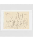 Fruhling greetings card showing a pencil drawing by john blake