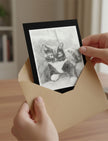 Edith the Cat greetings Card in envelope