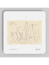 Frühling Coaster showing a pencil drawing by John Blake