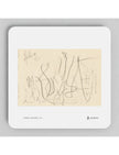 Frühling Coaster showing a pencil drawing by John Blake