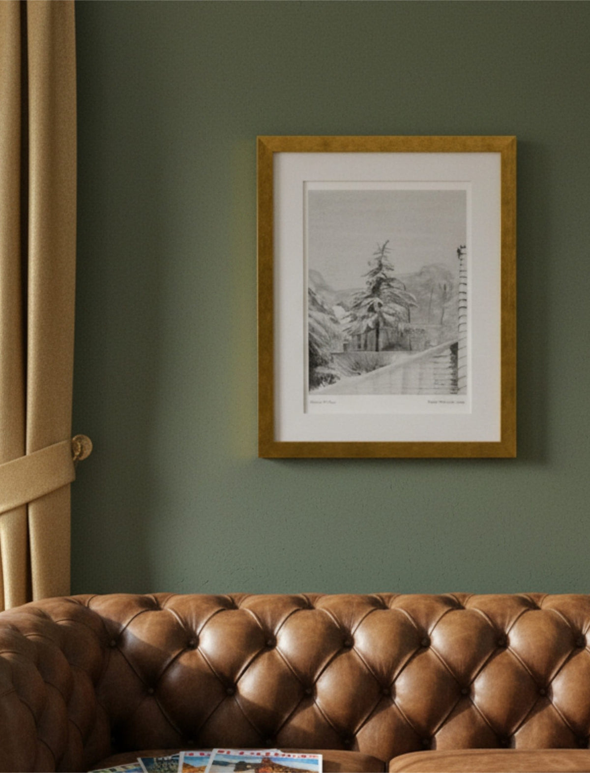 Snowy Fir Tree Framed Art Print 11