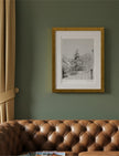Snowy Fir Tree Framed Art Print 11