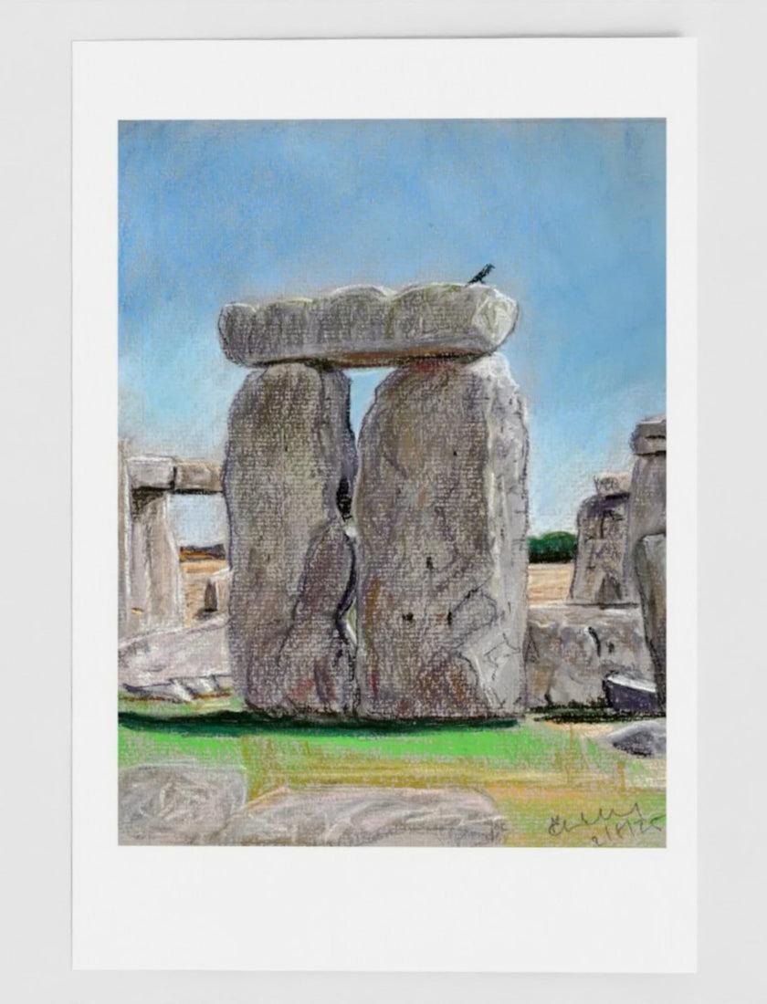 Sunny Summer at Stonehenge greetings card