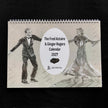 A wire bound calendar for 2027 showing drawings of fred astaire and ginger rogers