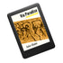 A black e-reader device angled diagonally on a white background, displaying the book cover of 'Via Paradise' abook by John Blake.