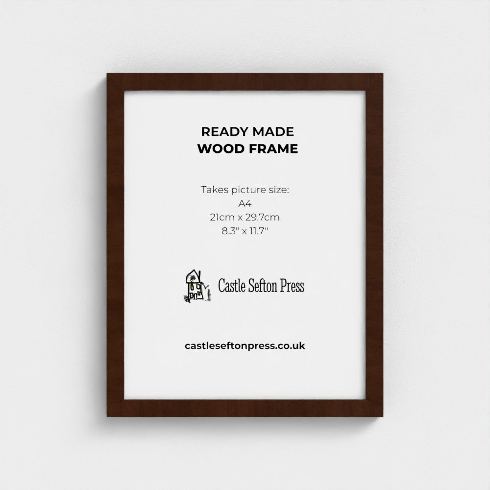 Dark Brown A4 Wood Picture Frames(8.3