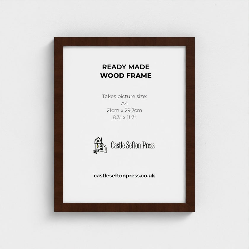 Dark Brown A4 Wood Picture Frames(8.3