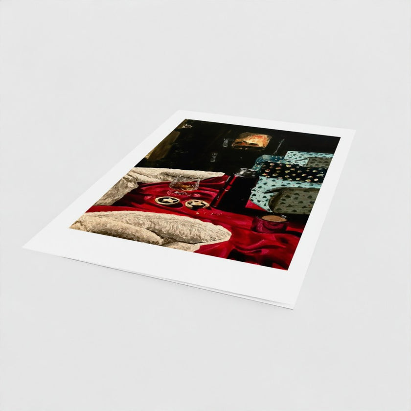 Carte de Noël « La pause-thé du Père Noël »