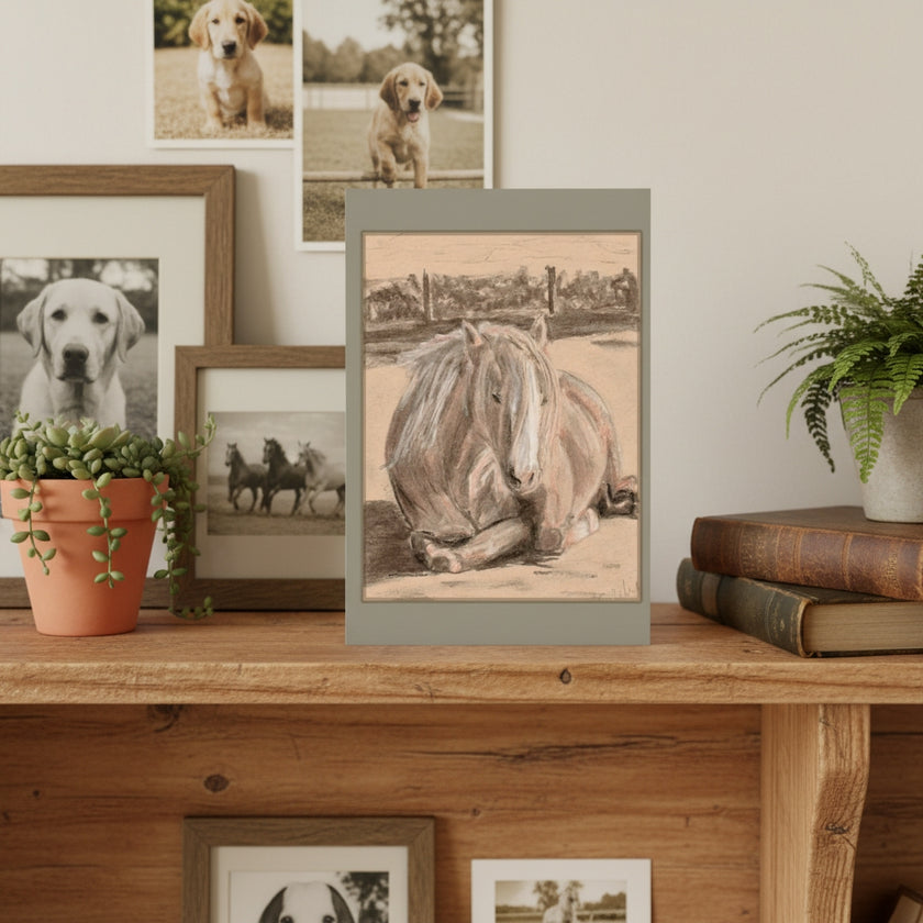 Goldie the Palomino Greetings Card