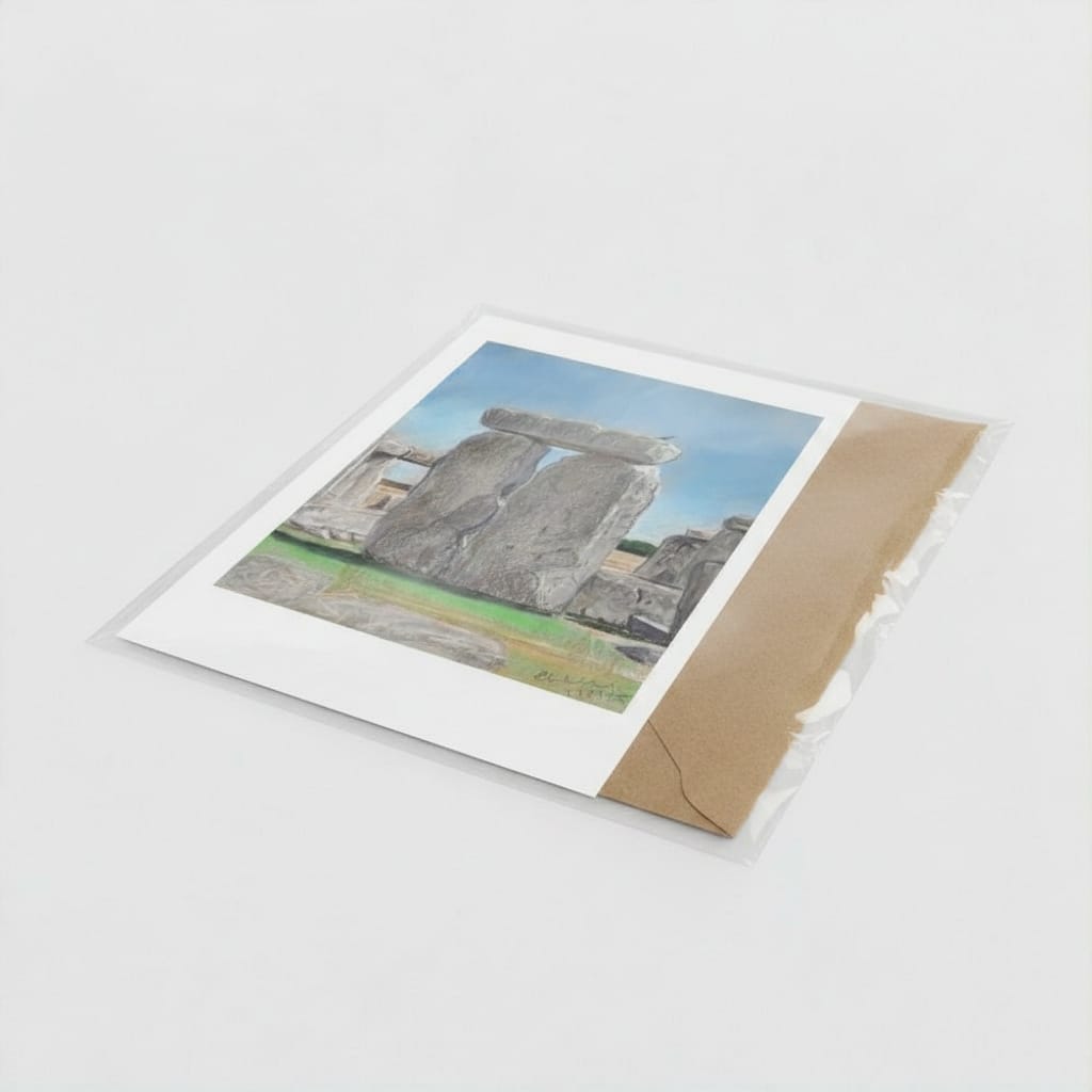 Sunny Summer at Stonehenge greetings card