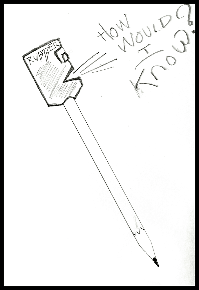 A pencil that knows its place. A talking pencil