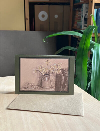 April Still Life Greetings Card
