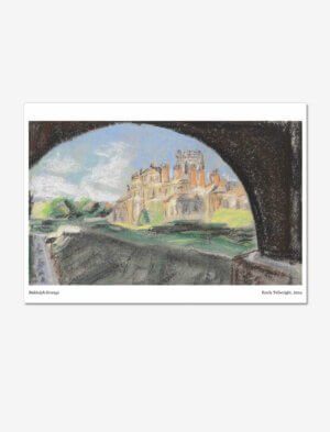 A pastel drawing of Biddulph Grange.