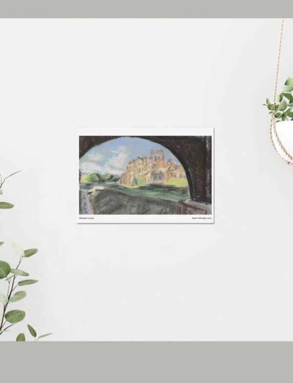 A pastel drawing of Biddulph Grange.