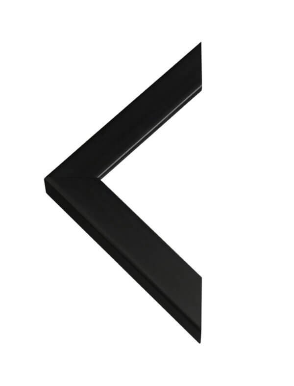 Black satin-laminated picture frame