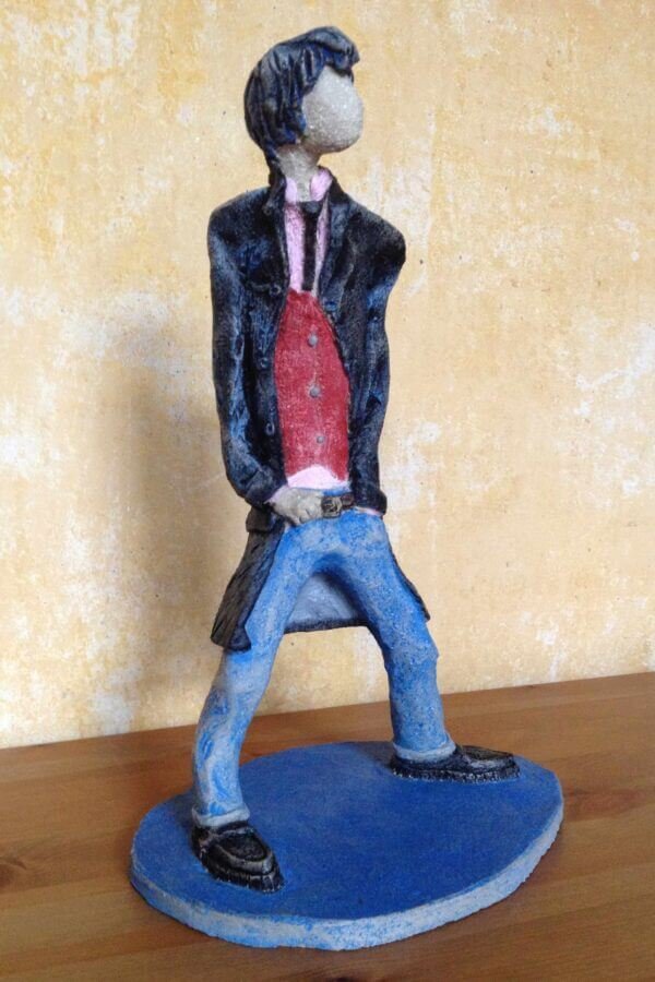 Ceramic Sculpture of a Teddy Boy