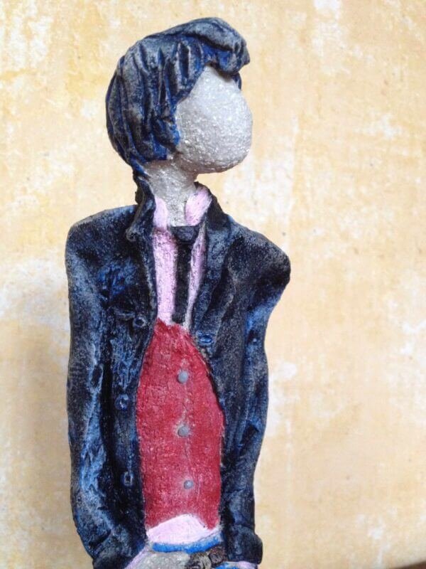 Ceramic Sculpture of a Teddy Boy