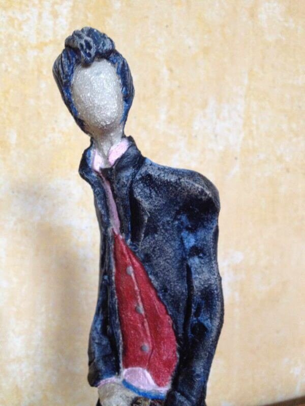 Ceramic Sculpture of a Teddy Boy
