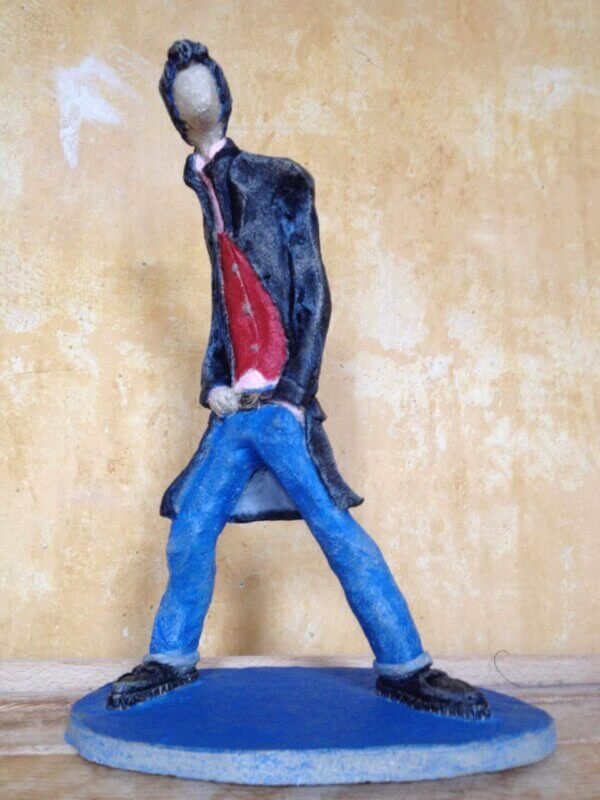 Ceramic Sculpture of a Teddy Boy