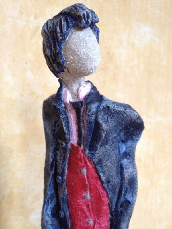 Ceramic Sculpture of a Teddy Boy
