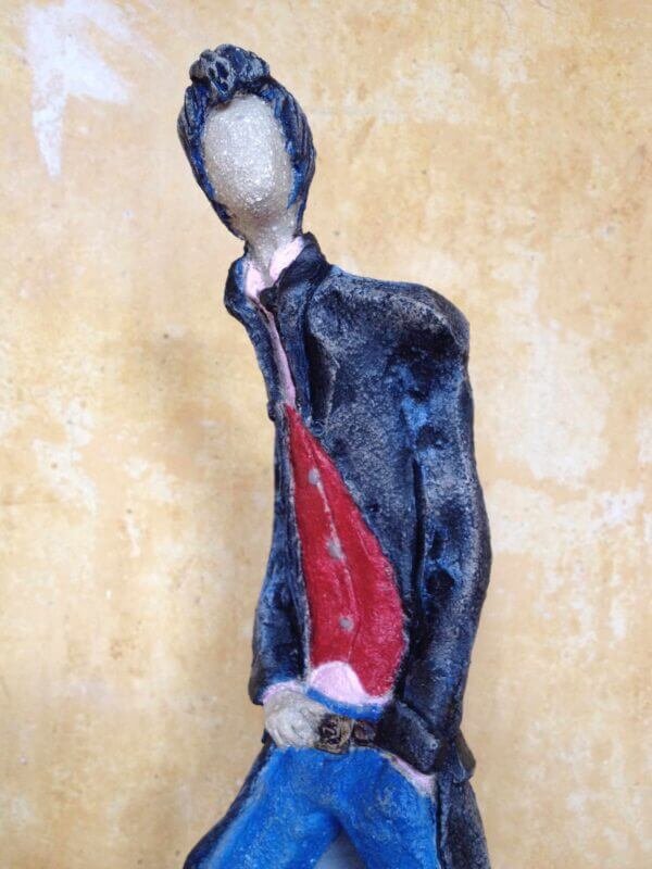 Ceramic Sculpture of a Teddy Boy