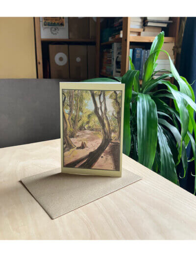 Path after lines greetings card