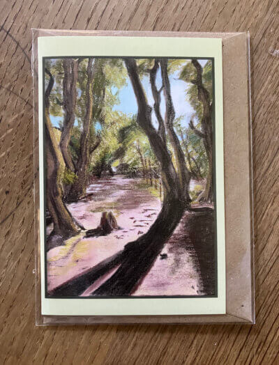 Path After Lines Greetings Card by Emily Tellwright