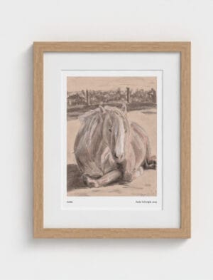 Goldie the Palomino Framed Art Print