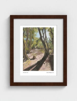 Path After Lines Framed Art Print