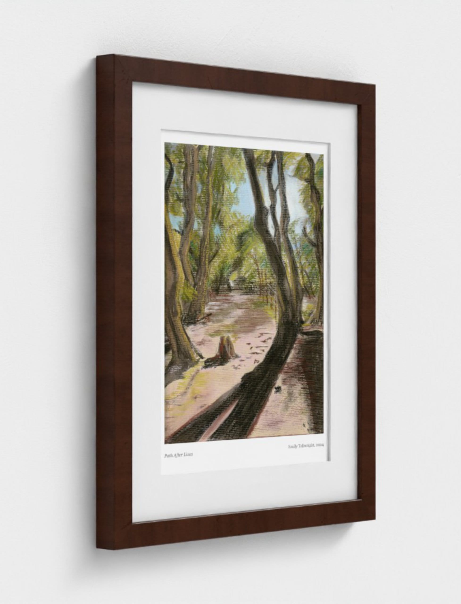 Path After Lines framed Art Print