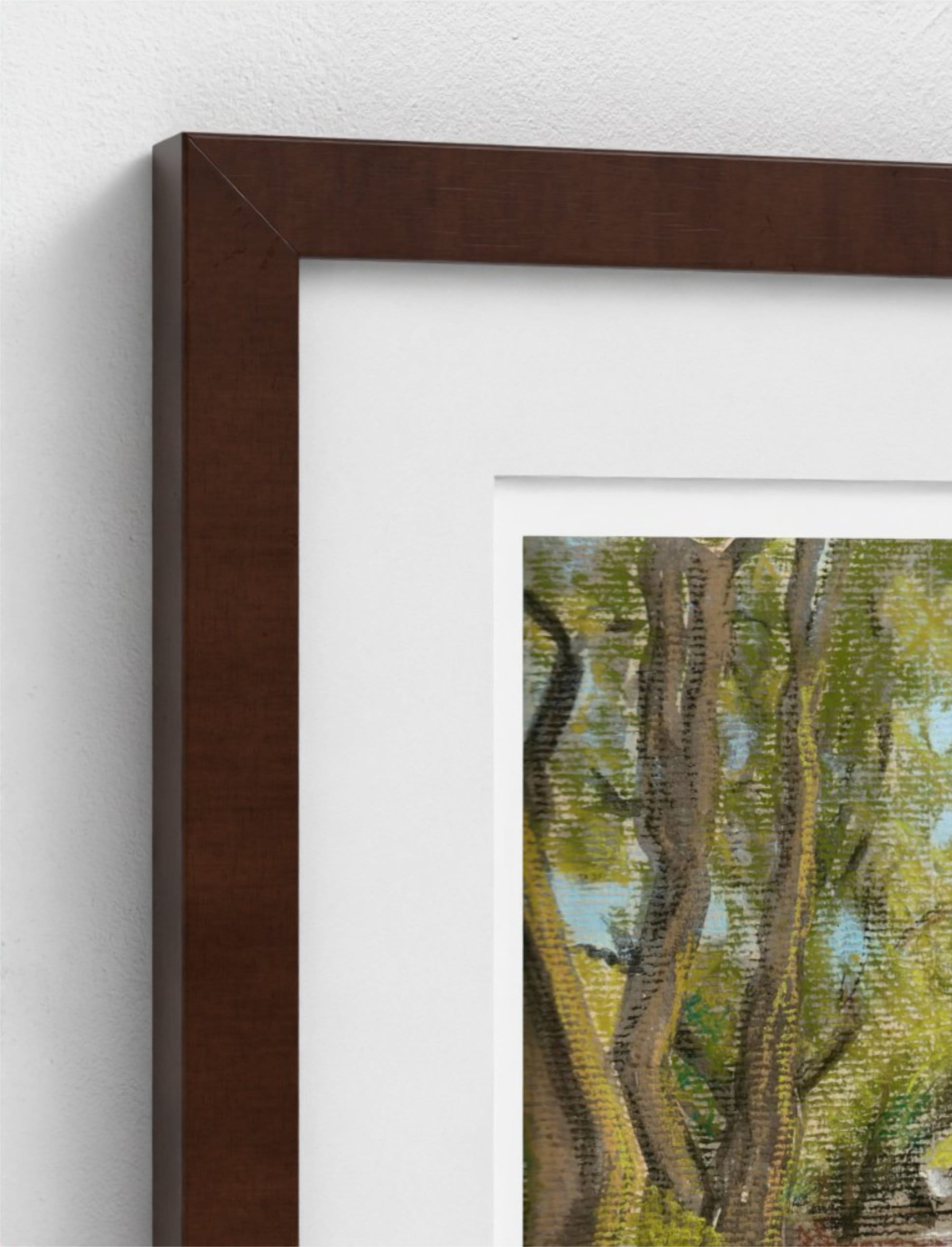 Path After Lines framed Art Print