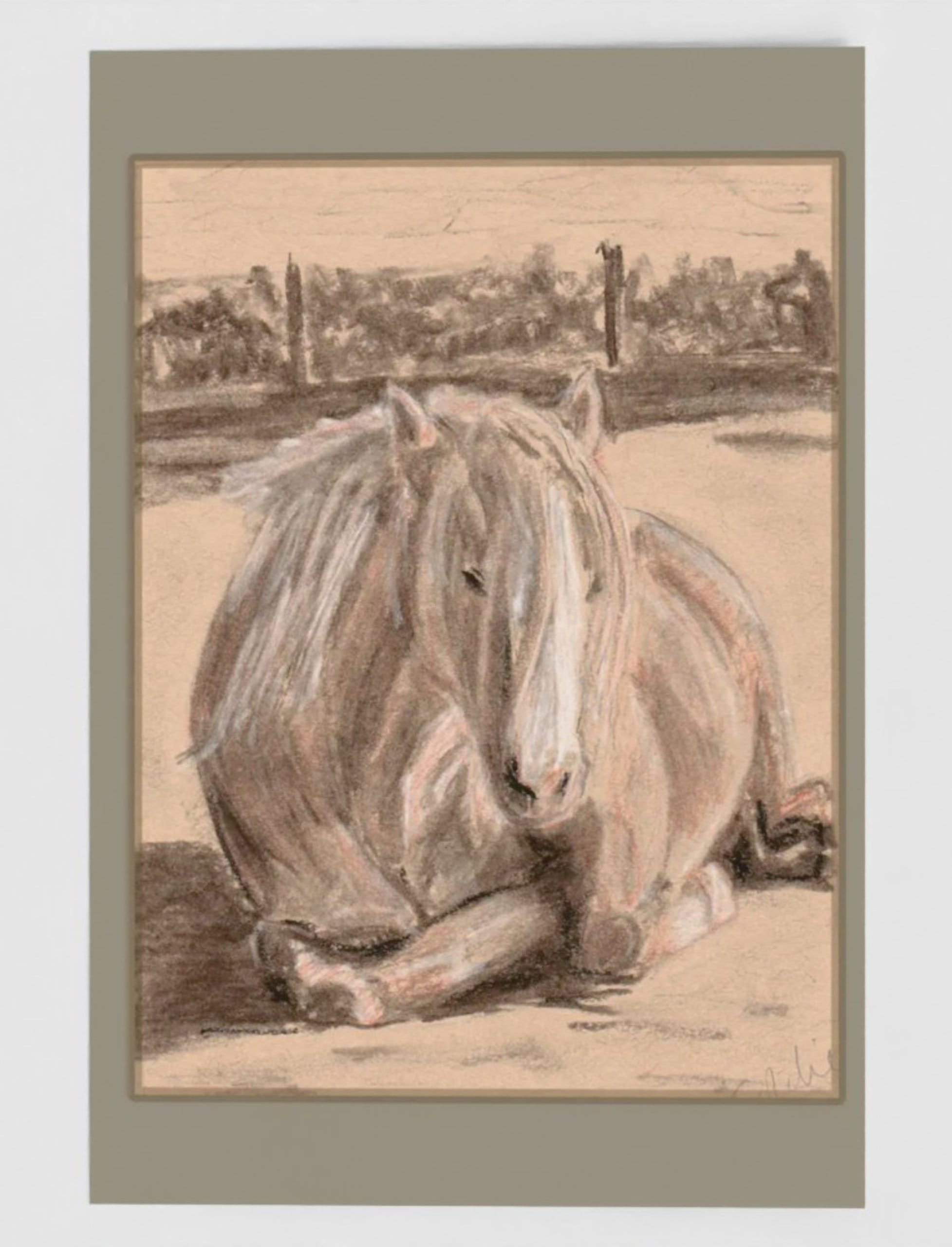Goldie the Palomino Greetings Card