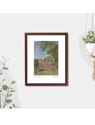 View from St Mary's Kempley framed art print