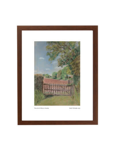 View from St Mary's Kempley framed art print