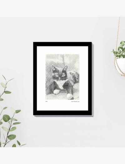 Edith framed art print