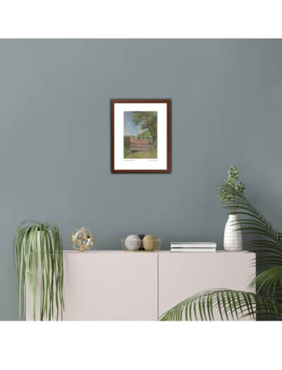 View from St Mary's Kempley framed art print