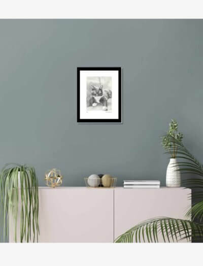 Edith framed art print