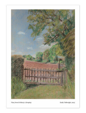 View from St Mary's Kempley Art Print