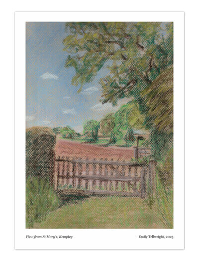 View from St Mary's Kempley Art Print