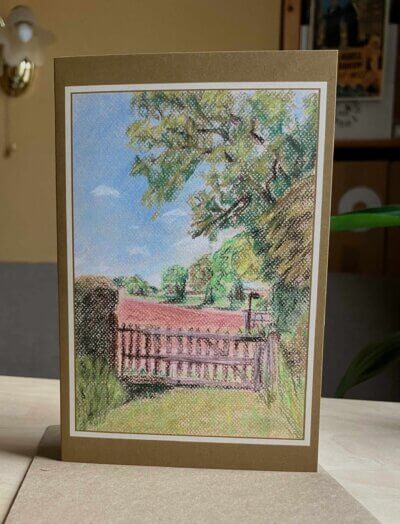 View from St Mary's Kempley Greetings Card