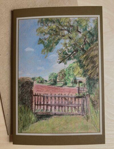 View from St Mary's Kempley Greetings Card