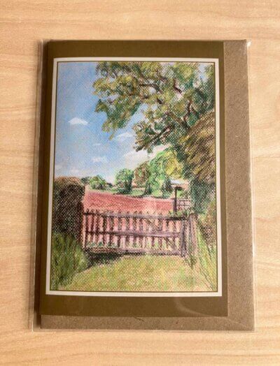 View from St Mary's Kempley Greetings Card