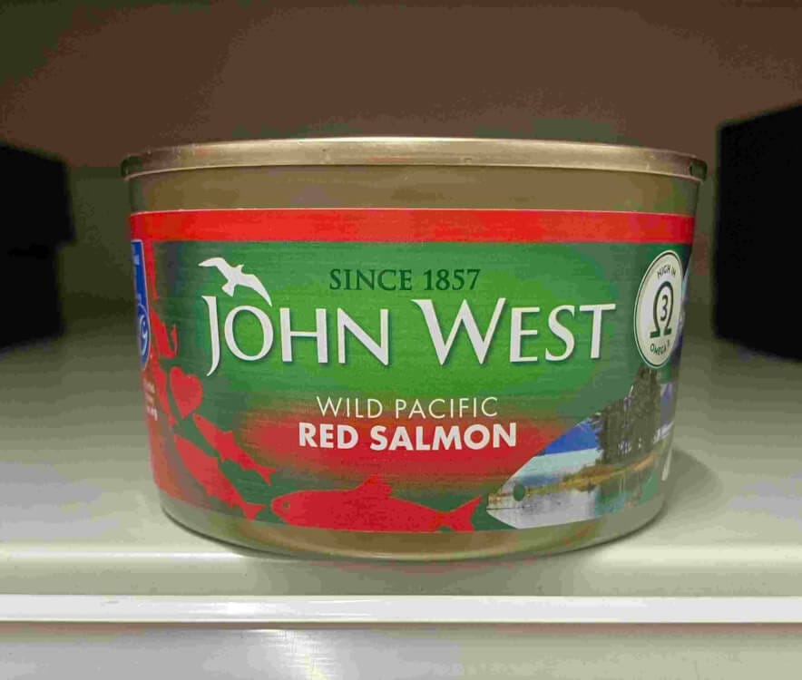 A tin of red salmon